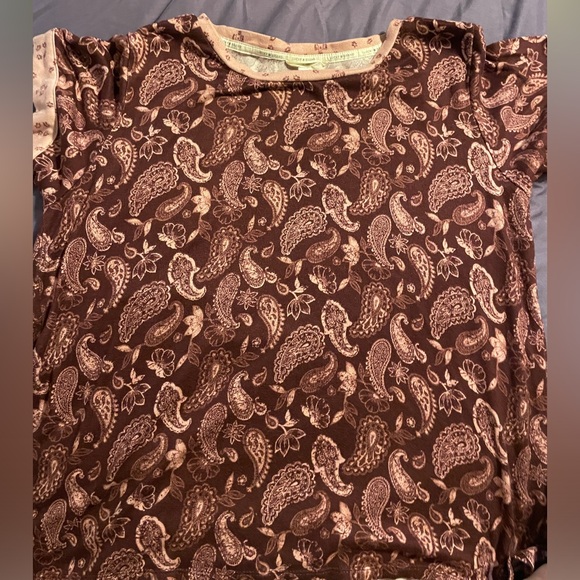 Lucky Brand Purple Paisley 2 Piece Lounge Pajama Set Size Large - Picture 6 of 9